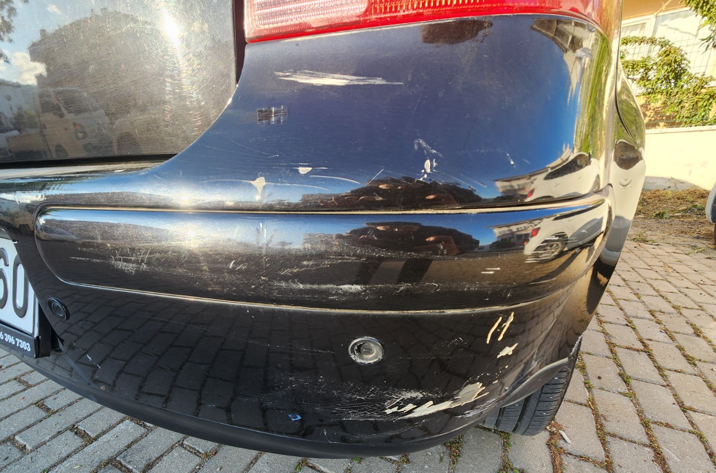 Golf 4 arka tampon lokal hasar tespiti