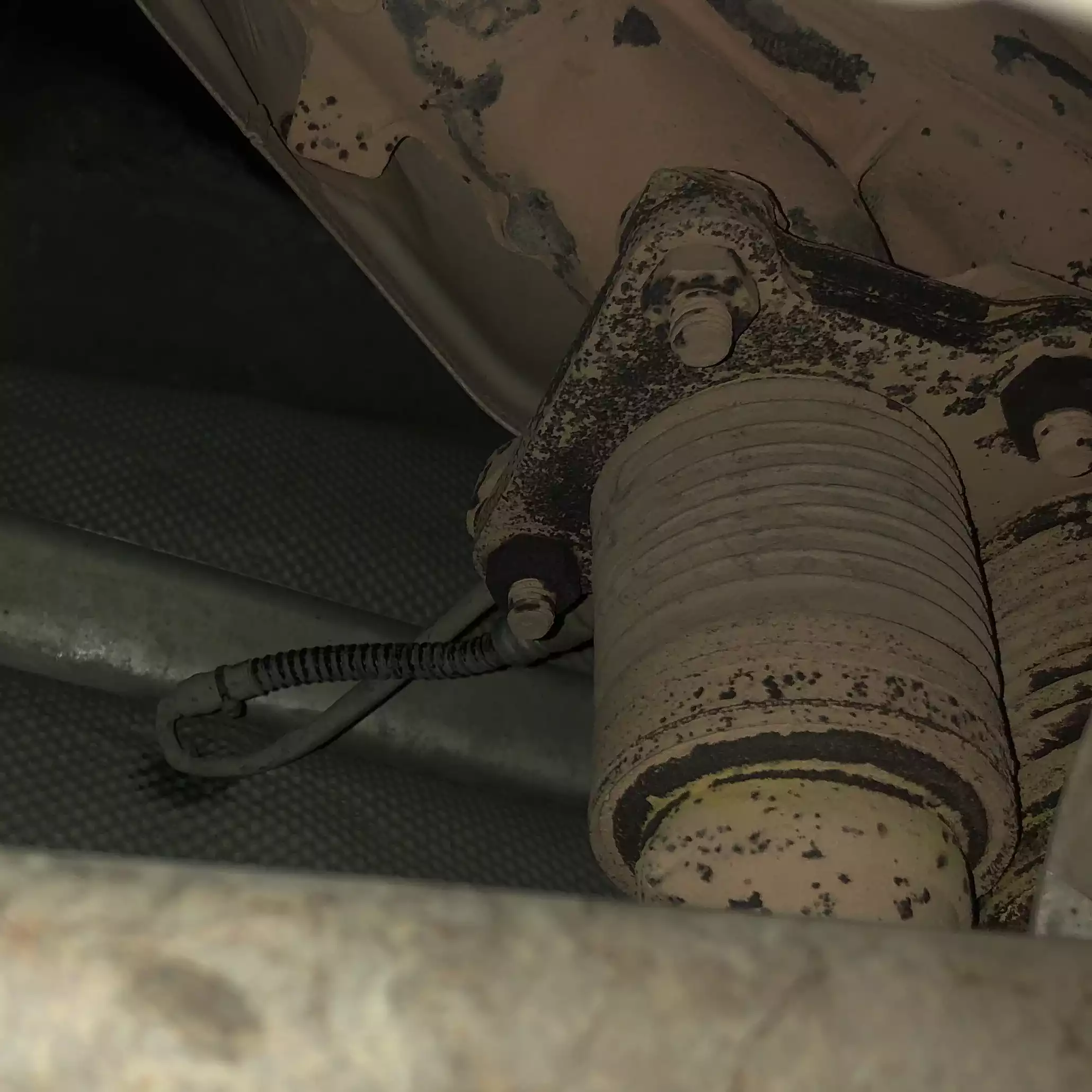 Pre-catalyst lambda sensor and downpipe.